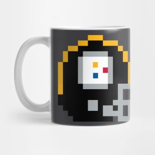 Retro 8-Bit Video Game Pittsburgh Football Helmet Mug